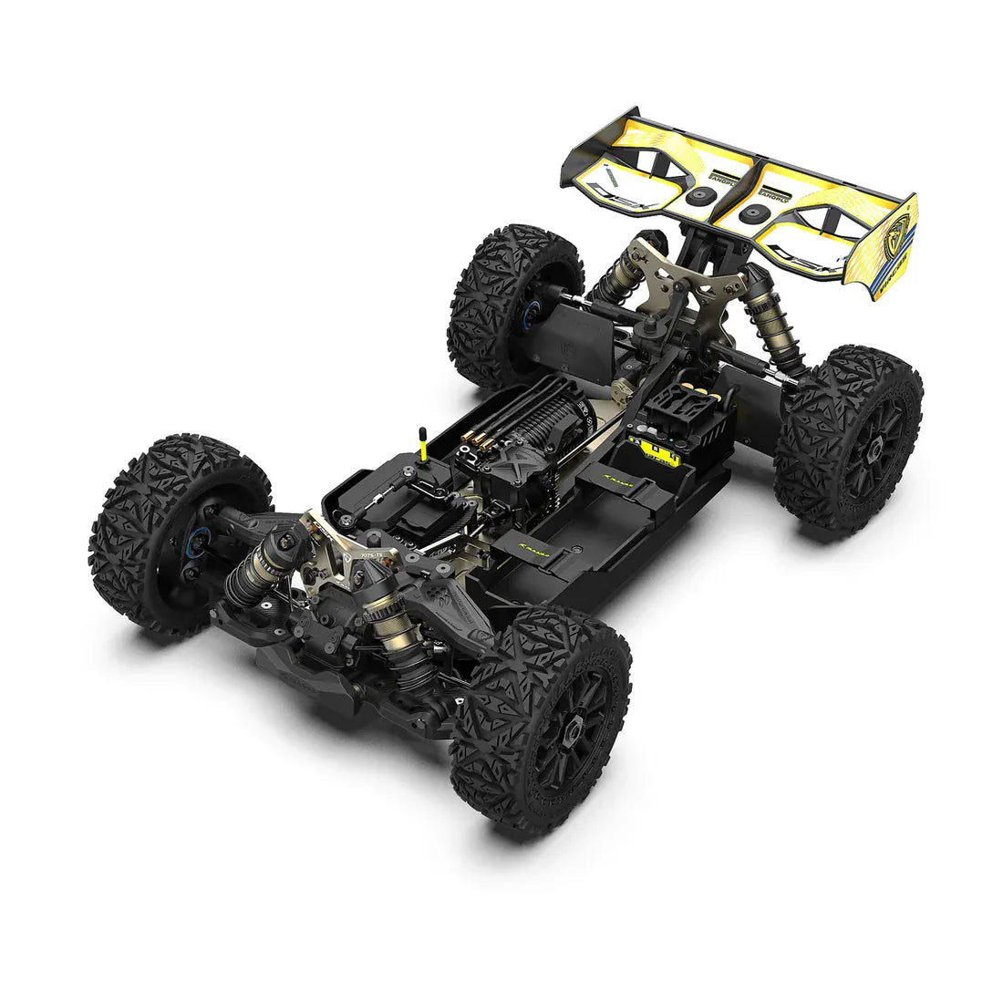Rlaarlo 1/8 DSK Dragon Scale Knight Brushless RC Buggy - Blue / Yellow