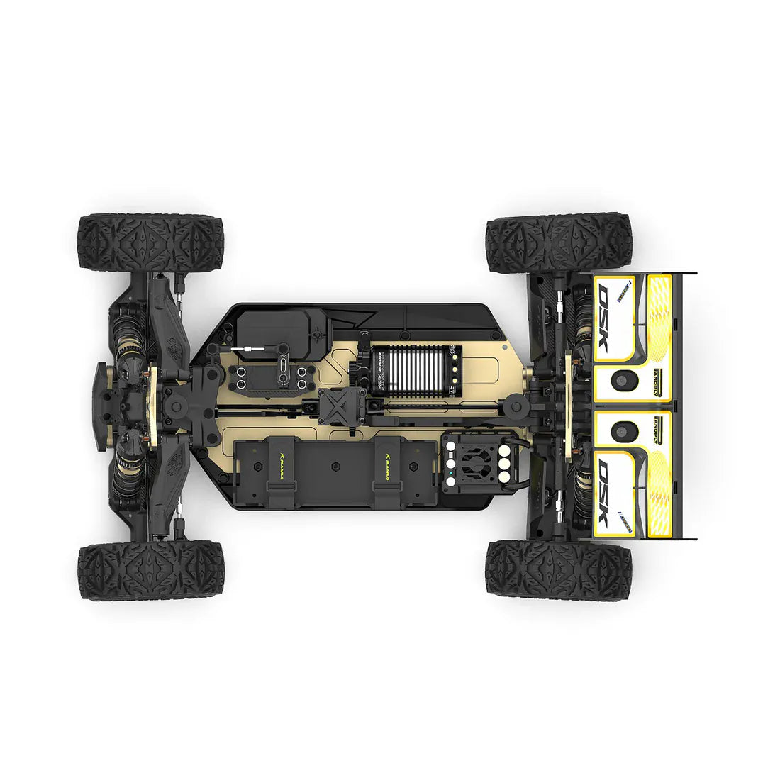 Rlaarlo 1/8 DSK Dragon Scale Knight Brushless RC Buggy - Blue / Yellow
