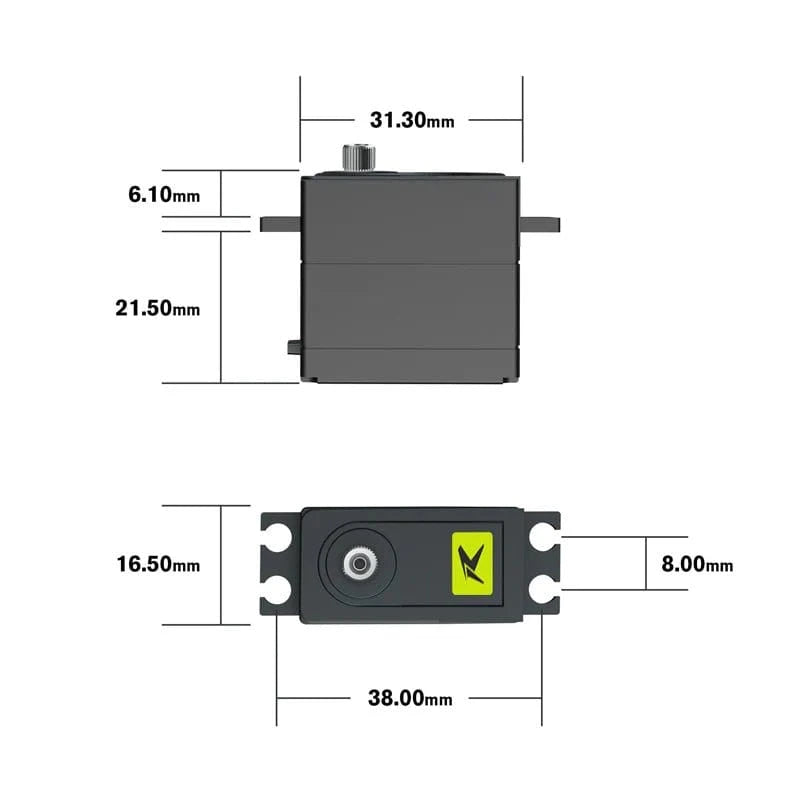 Rlaarlo 11KG Metal Gear Steering Servo [RE027] - Hobbytech Toys