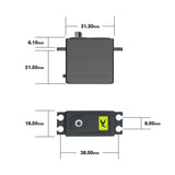 Rlaarlo 11KG Metal Gear Steering Servo [RE027] - Hobbytech Toys