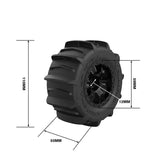 Rlaarlo Mounted Sand Paddles Set 12mm Hex Omni Terminator (4) [R11152] - Hobbytech Toys