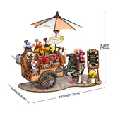 Robotime Blossom Cart DIY Wooden Kit [TGS03] - Hobbytech Toys