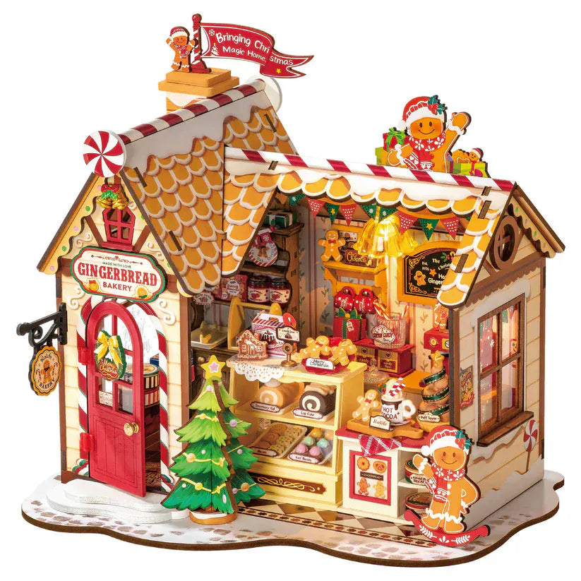 Robotime DIY Mini House Gingerbread House Kit [DG176]