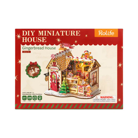 Robotime DIY Mini House Gingerbread House Kit [DG176]