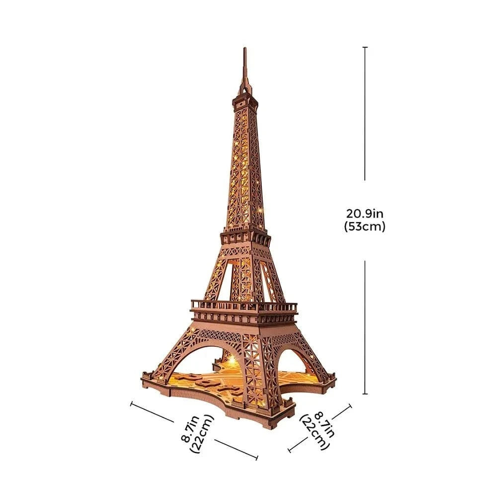 Robotime GL01 Night Of The Eiffel Tower Kit - Hobbytech Toys