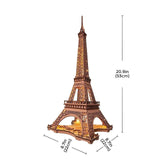 Robotime GL01 Night Of The Eiffel Tower Kit - Hobbytech Toys