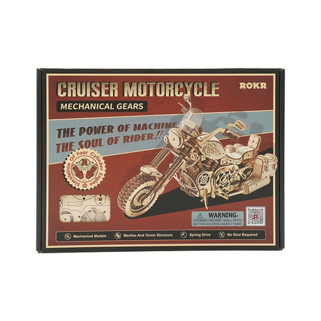 Robotime LK504 Cruiser Motorcycle Kit - Hobbytech Toys