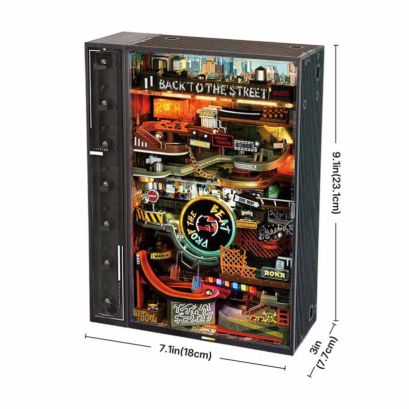Robotime Rolife DIY Marble Run Hip Hop Street City with Elevator [MR03S]