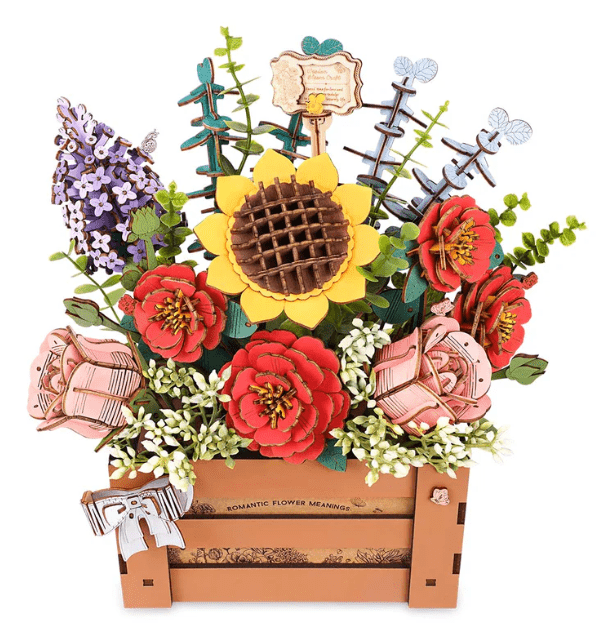 Robotime Wood Bloom Box Wooden Model Kit [TW02H] - Hobbytech Toys