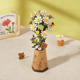 Robotime Wood Bloom Chamomile Flower Kit [TW052] - Hobbytech Toys