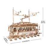 ROKR Classic City Tram 3D Wooden Kit LK801 - Hobbytech Toys