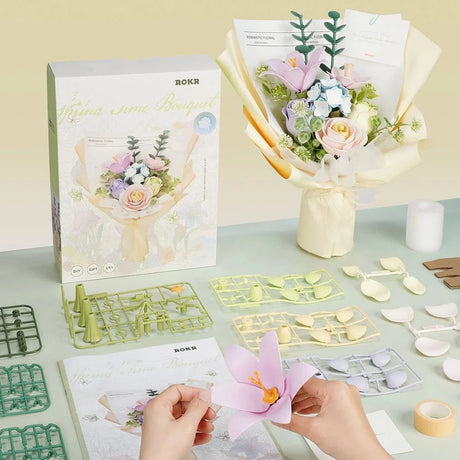 ROKR Flower Bouquet Spring Time - 3D Plastic Kit [AF01J] - Hobbytech Toys