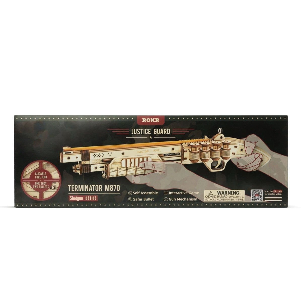 ROKR Justic Guard Terminator M870 Shotgun Kit - Hobbytech Toys