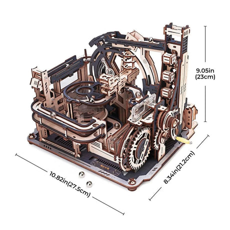 ROKR Marble Spaceport Marble Run 3D Wooden Puzzle [LGC01] - Hobbytech Toys