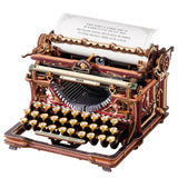 ROKR Mechanical Fairytale Typewriter Wooden Model Kit [LK703C]