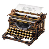 ROKR Mechanical Typewriter Wooden Model Kit [LK703B]