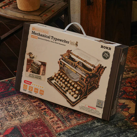 ROKR Mechanical Typewriter Wooden Model Kit [LK703B]
