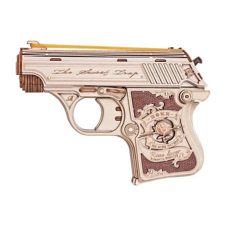 ROKR Mini Gun Toy Wooden 3D Kit [LQ502] - Hobbytech Toys