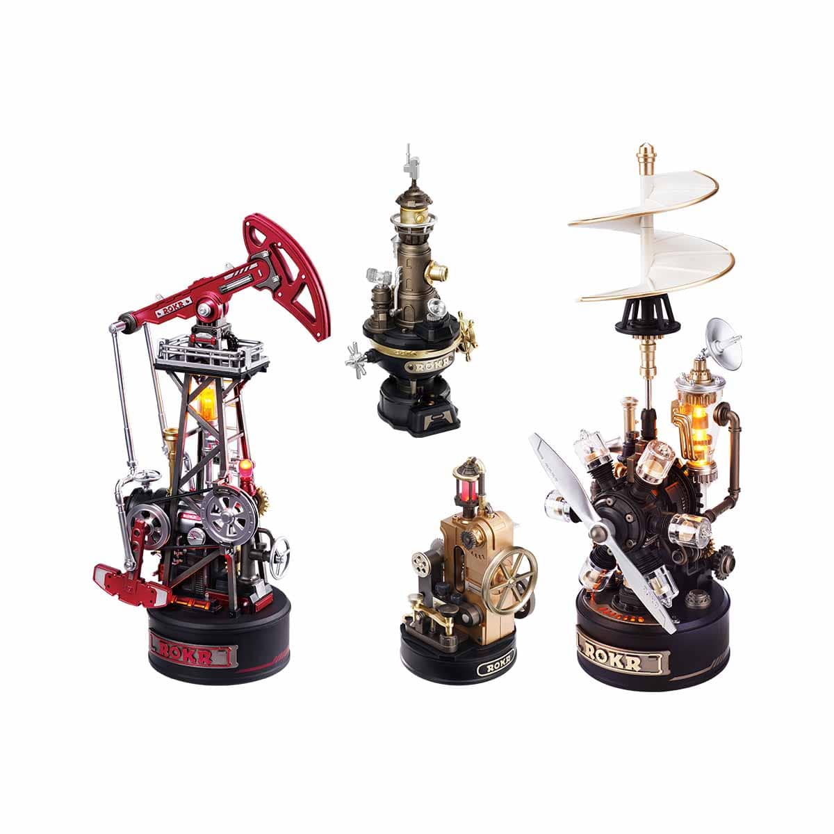 ROKR Oil Pump Jack Mechanical 3D Puzzle CGL03