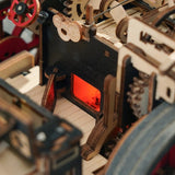 ROKR Steam Engine Mechanical 3D Wooden Kit LKA01 - Hobbytech Toys