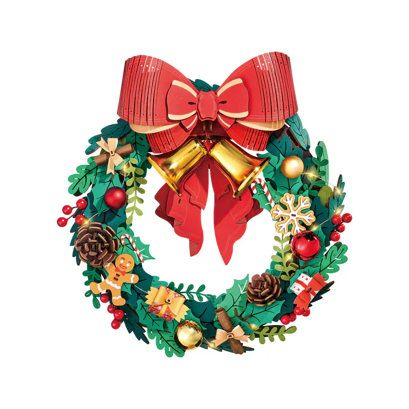 Rolife Christmas Wreath 3D Wooden Kit [TGL04]