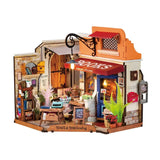 Rolife Corner Bookstore DIY Miniature House Kit DG164 - Hobbytech Toys