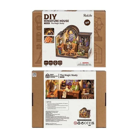 Rolife DIY Mini House The Magic Study Wooden Model Kit [DG166] - Hobbytech Toys
