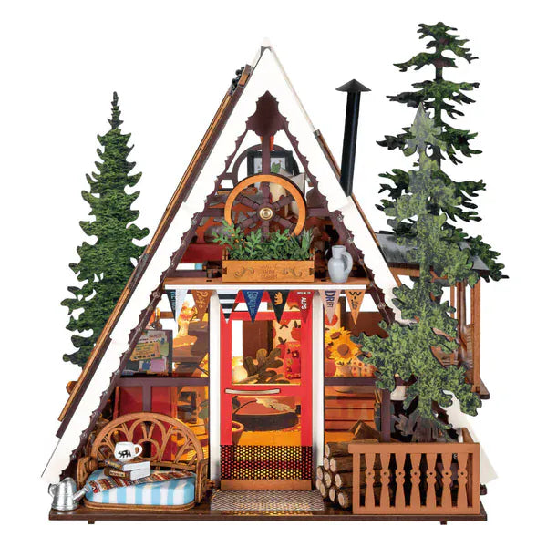Rolife DIY Miniature House - A-Frame Cabin Wooden Model Kit [DG181]