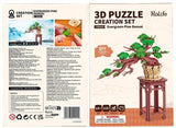 Rolife Evergreen Pine Bonsai DIY Wooden 3D Kit [TG510] - Hobbytech Toys