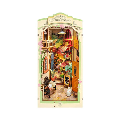 Rolife Floral Corner DIY Book Nook Shelf Insert Kit [TGB09] - Hobbytech Toys