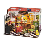 Rolife Garage Workshop DIY Miniature House Kit - Hobbytech Toys
