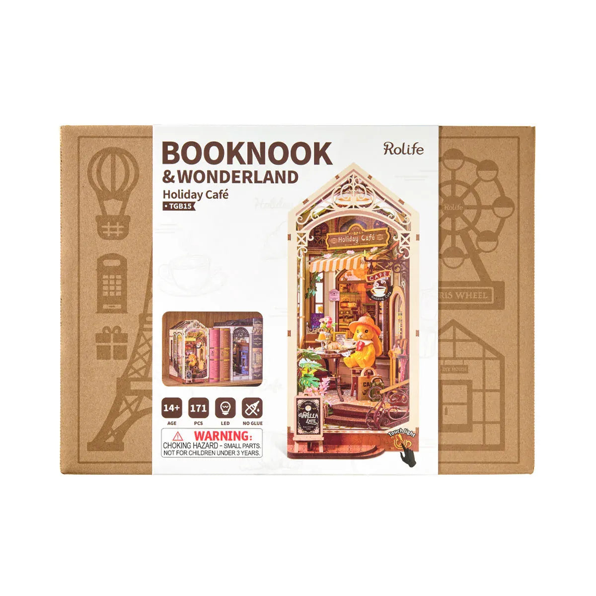 Rolife Holiday Cafe DIY Book Nook Kit [TGB15]