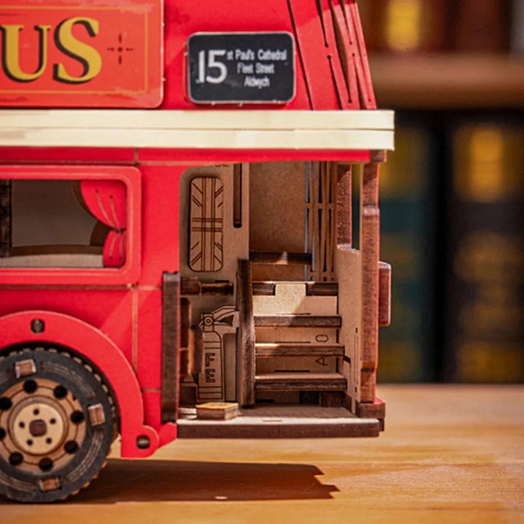 Rolife London Tour Bus 3D Wooden Puzzle [TGM02] - Hobbytech Toys