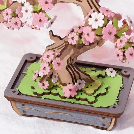 Rolife Sakura Bonsai 3D Wooden Kit [TG415] - Hobbytech Toys
