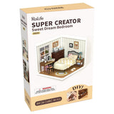 Rolife Sweet Dream Bedroom DIY Plastic Miniature House DW009 - Hobbytech Toys