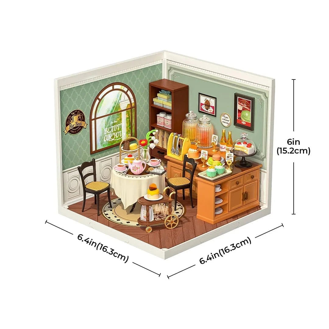 Rolife Sweet Sips Tea DIY Plastic Miniature House [DW011] - Hobbytech Toys