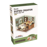 Rolife Sweet Sips Tea DIY Plastic Miniature House [DW011] - Hobbytech Toys