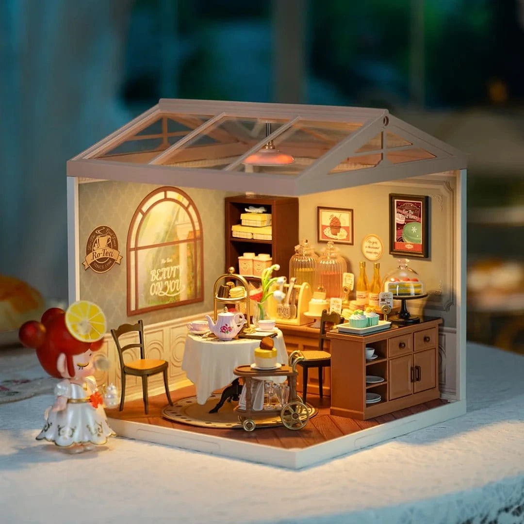 Rolife Sweet Sips Tea DIY Plastic Miniature House [DW011] - Hobbytech Toys
