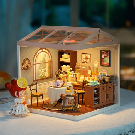 Rolife Sweet Sips Tea DIY Plastic Miniature House [DW011] - Hobbytech Toys
