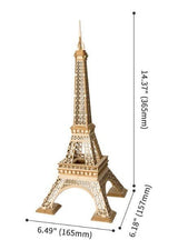 Rolife TG501 3D Wooden Eiffel Tower Kit - Hobbytech Toys