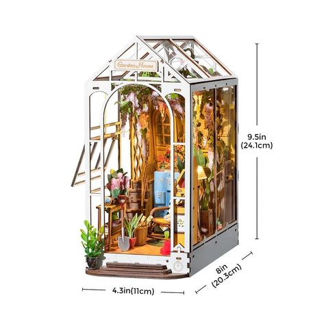 Rolife TGB06 Holiday Garden House DIY Book Nook Shelf Insert - Hobbytech Toys