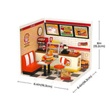 Rolife Yum Yum Burgers DIY Plastic Miniature House [DW010] - Hobbytech Toys