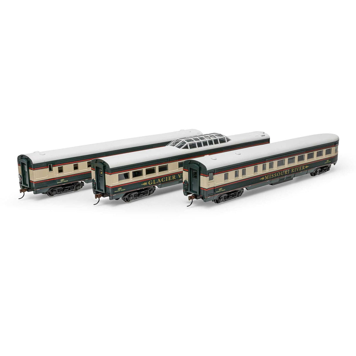 Roundhouse HO Scale Streamline Passenger Cars, BN #1 (3) [RND79123]