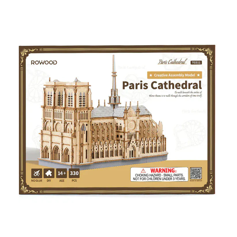 Rowood Paris Cathedral 3D Wooden Model Kit [TG511]