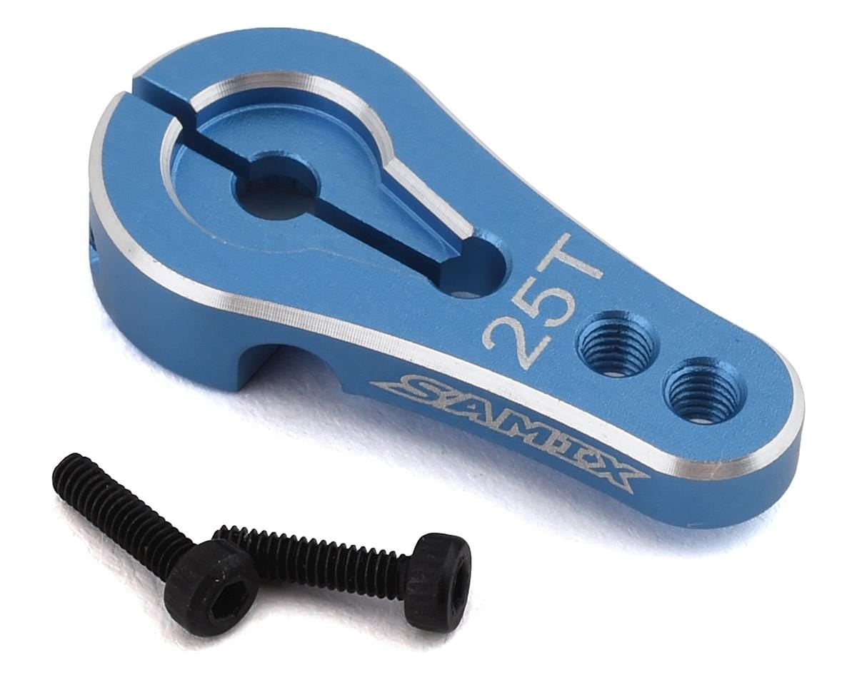 Samix Element Enduro Aluminum Servo Horn (25T-ProTek/Futaba) (Blue)