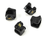 Samix SCX10 II Brass AR44 Link Mounts (Black) (4)**