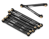 Samix SCX24 Aluminum Link Set (7) (133.7mm) (Black)**