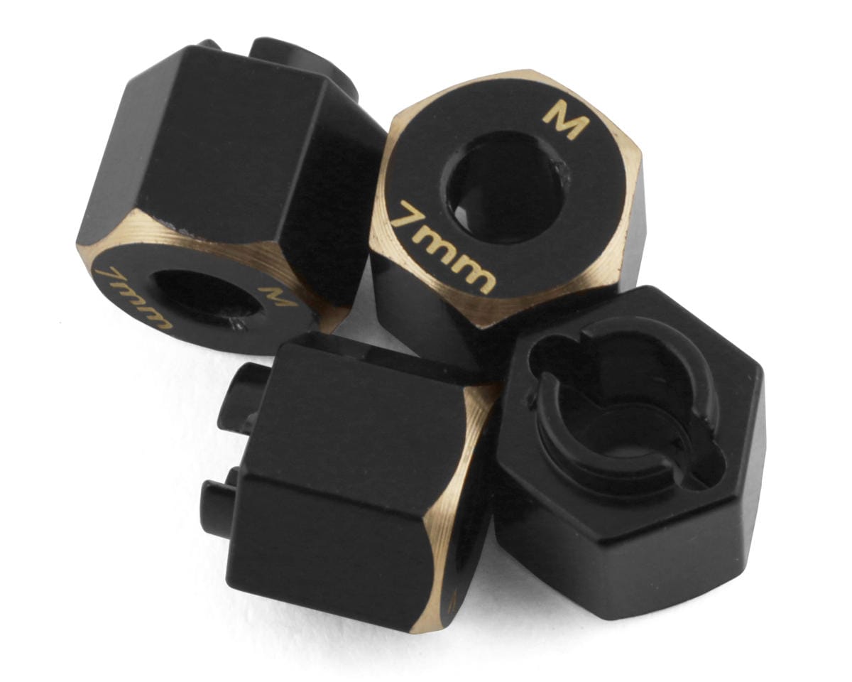 Samix TRX-4M Brass Hex Adapters 7mm (4pcs)**