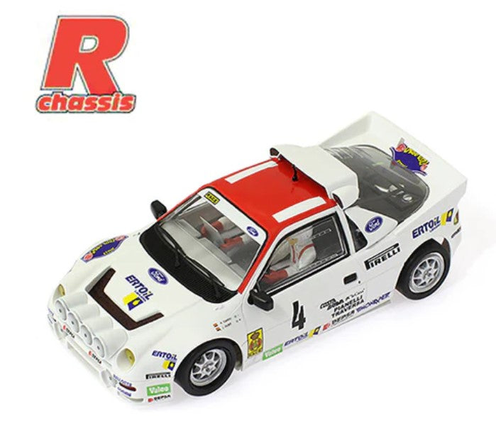 Scaleauto 1/32 R-Series Ford RS200 - A. Zanini #4 Slot Car [SC-6300R]