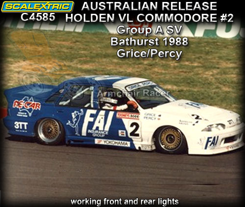 Scalextric Holden VL Commodore Group A
SV - 1988 Bathurst - Allan Grice/Win Percy Slot Car [C4585F]